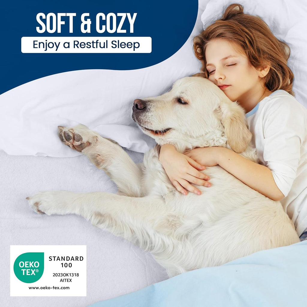 Twin Size Mattress Protector Waterproof, Premium 200 GSM Terry Mattress