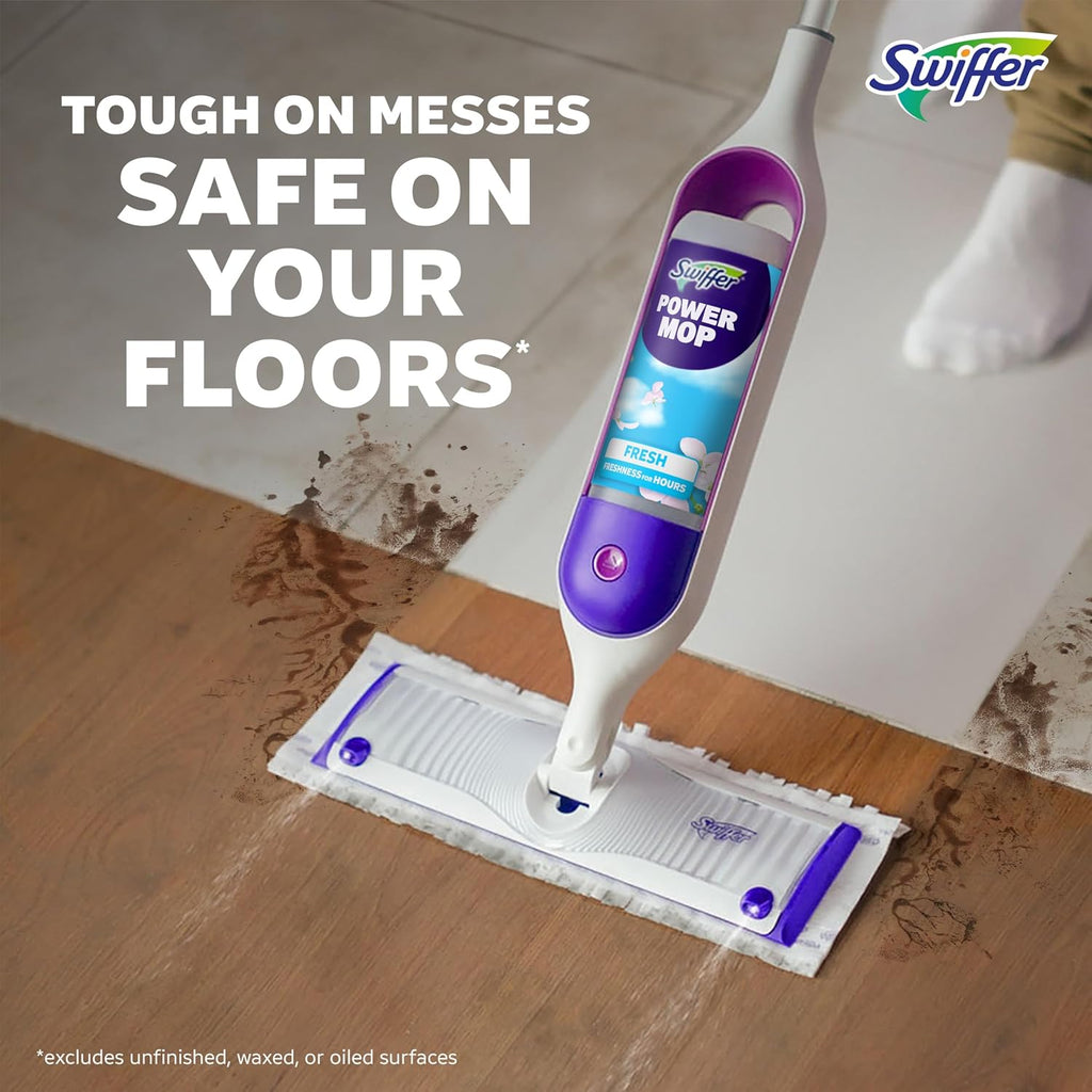 Swiffer PowerMop Multi-Surface Mopping Pad Refills for Floor Cleaning, 11