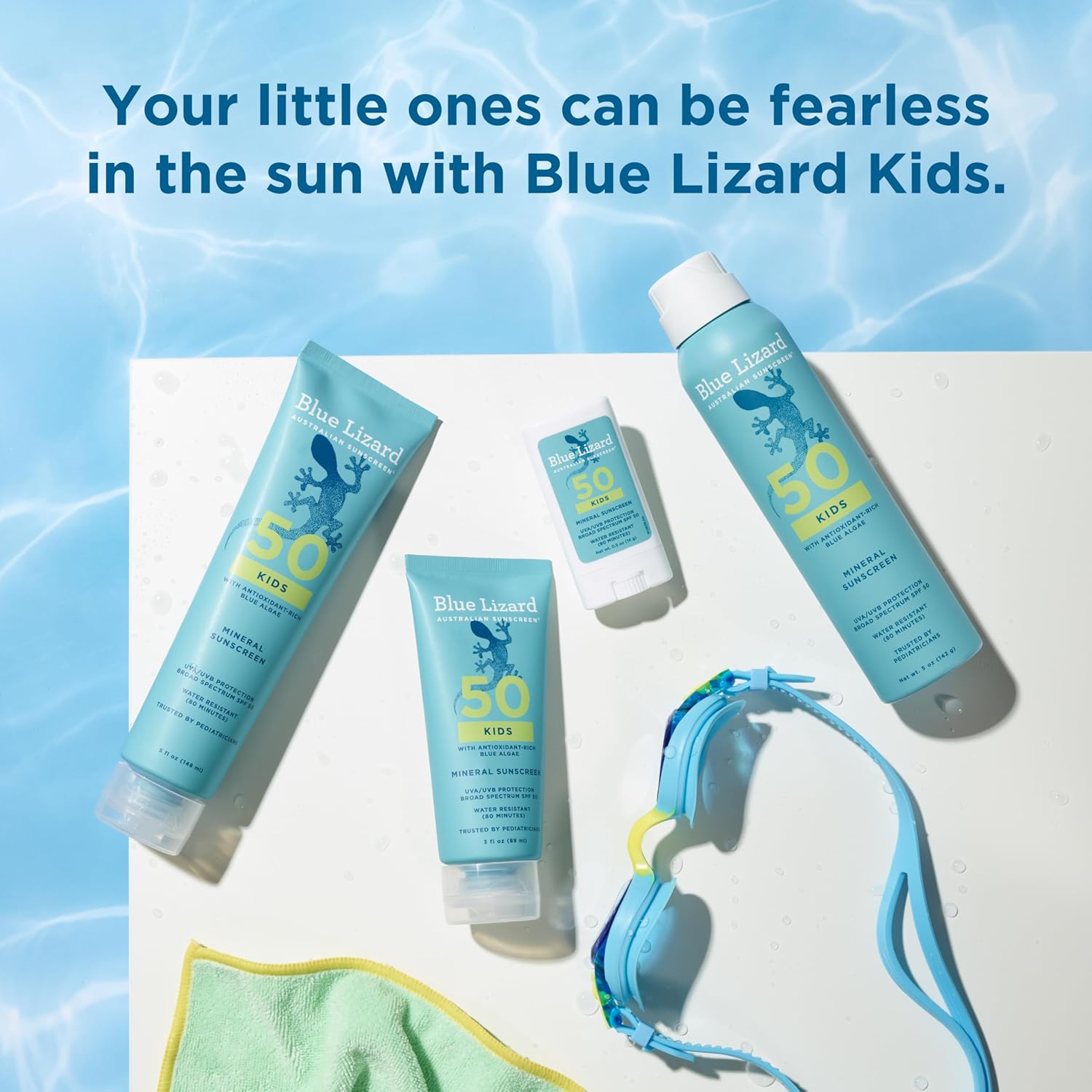 Blue Lizard Kids Mineral SPF 50 Sunscreen Stick, Zinc Oxide, 100% Mineral