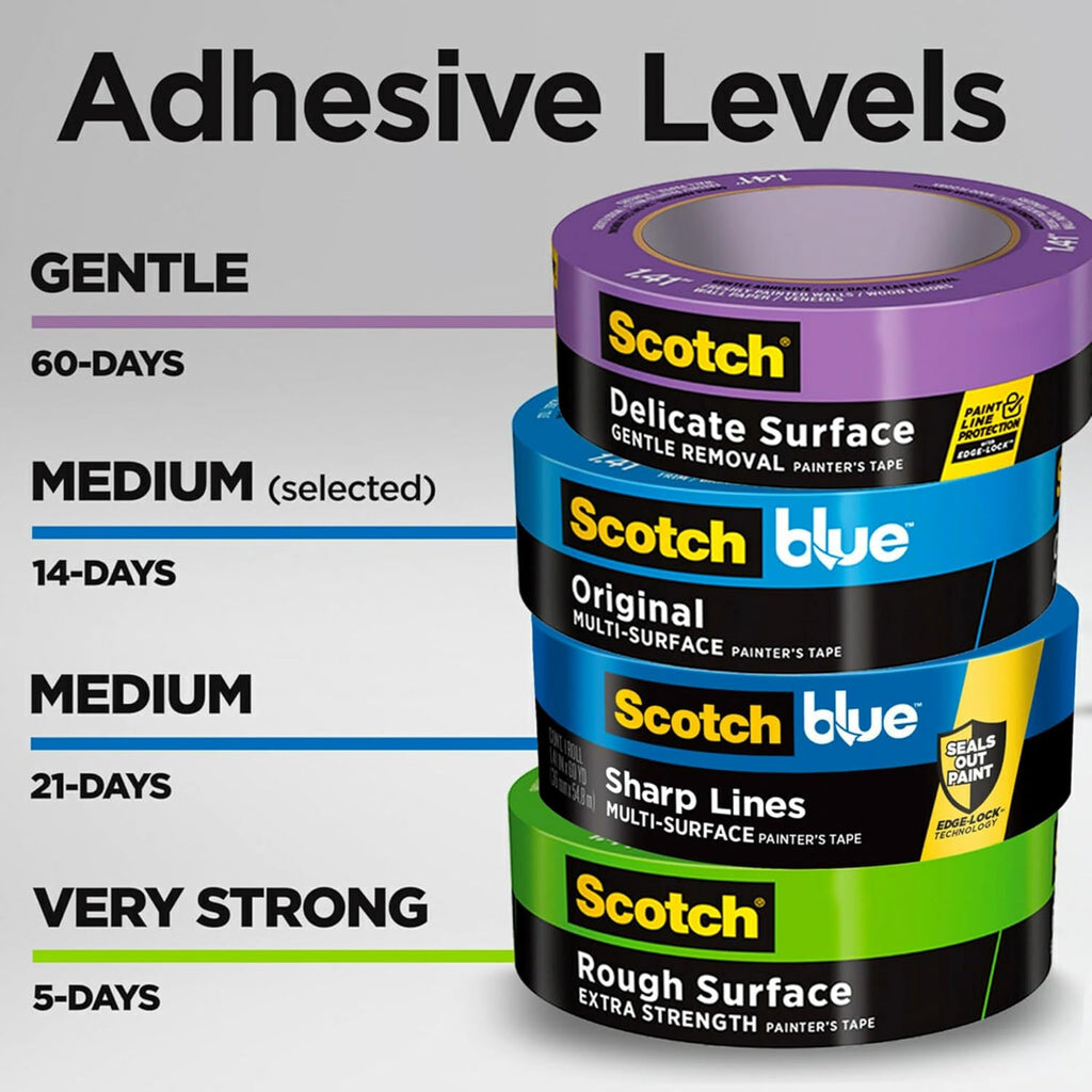 ScotchBlue Original Multi-Surface Painters Tape, 2 Inch Wide (1.88 in. x 60