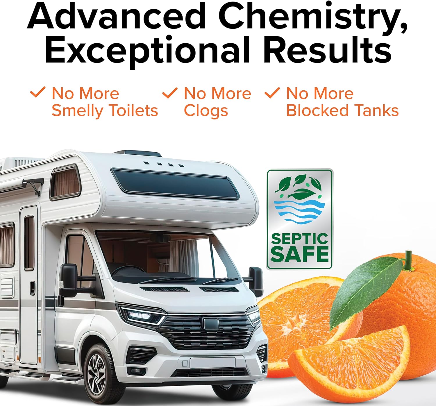 Camco TST MAX RV Toilet Treatment Drop-INs - Control Unwanted Odors & Break