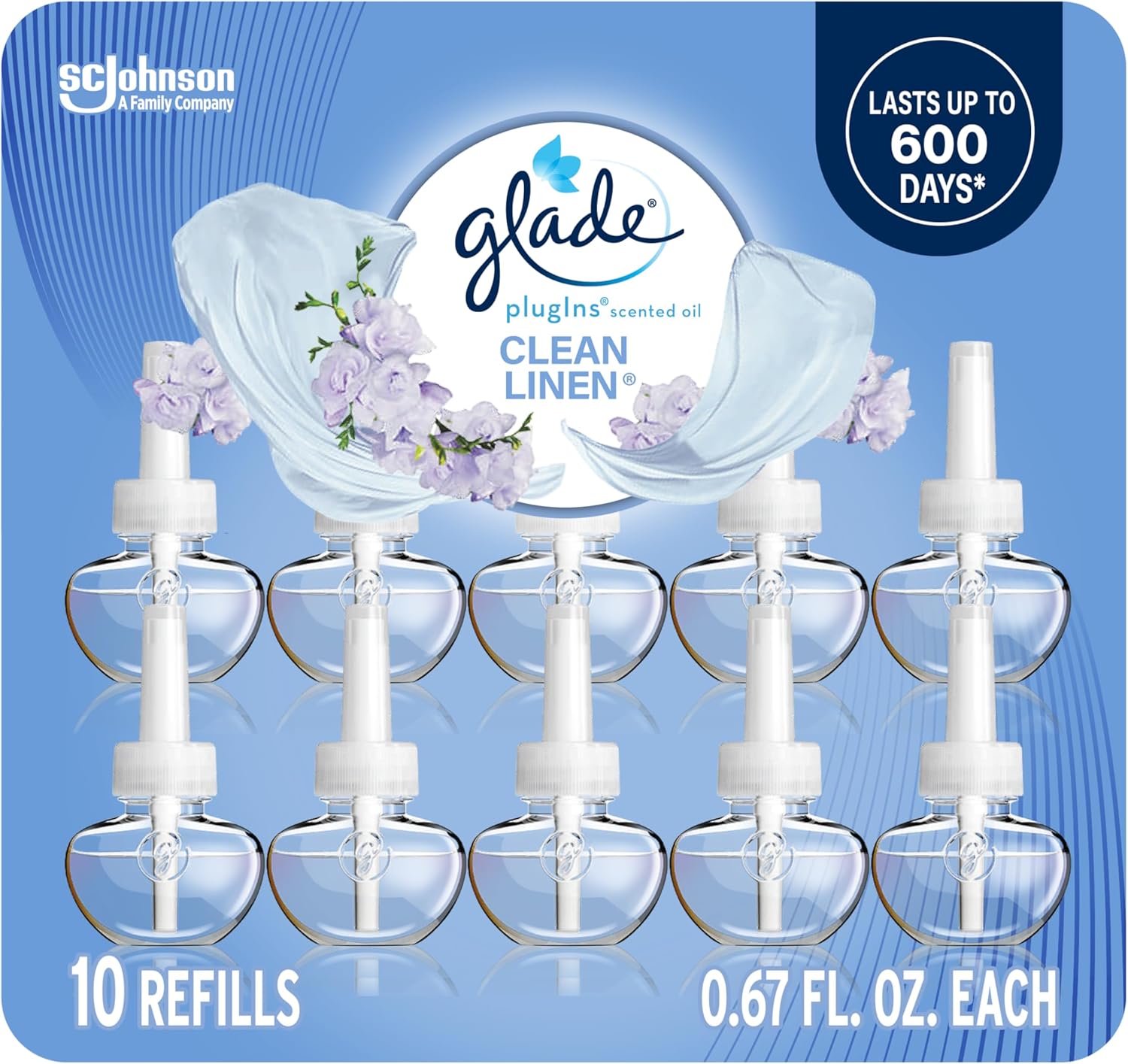 Glade PlugIns Refills Air Freshener, Scented and Essential Oils for Home and
