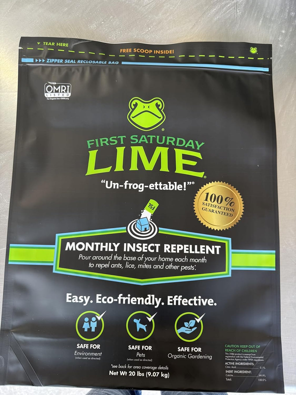 First Saturday Lime Insect Deterrent-20LB Bag