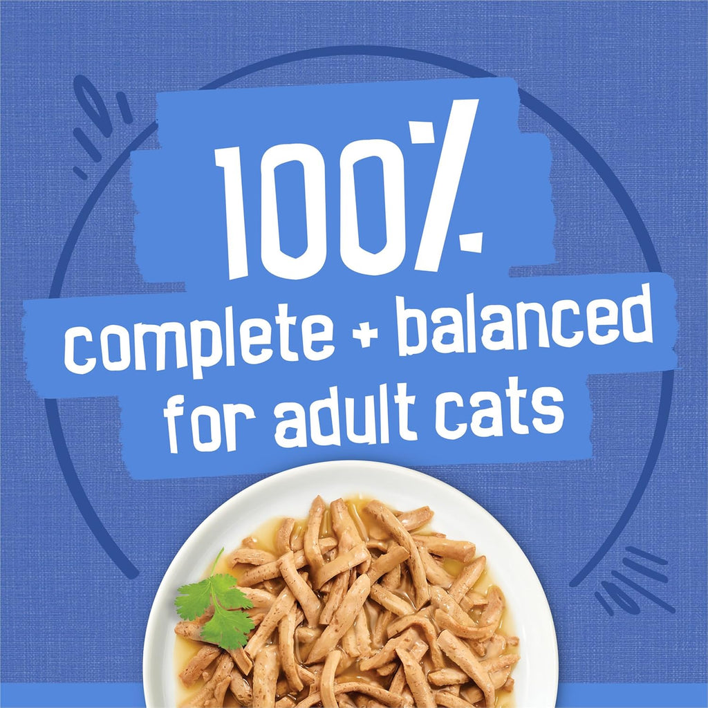 Purina Friskies Wet Cat Food Variety Pack, Shreds With Beef, Turkey and
