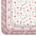 Pack and Play Mattress Sheets Fitted, 3 Pack Mini Crib Sheets