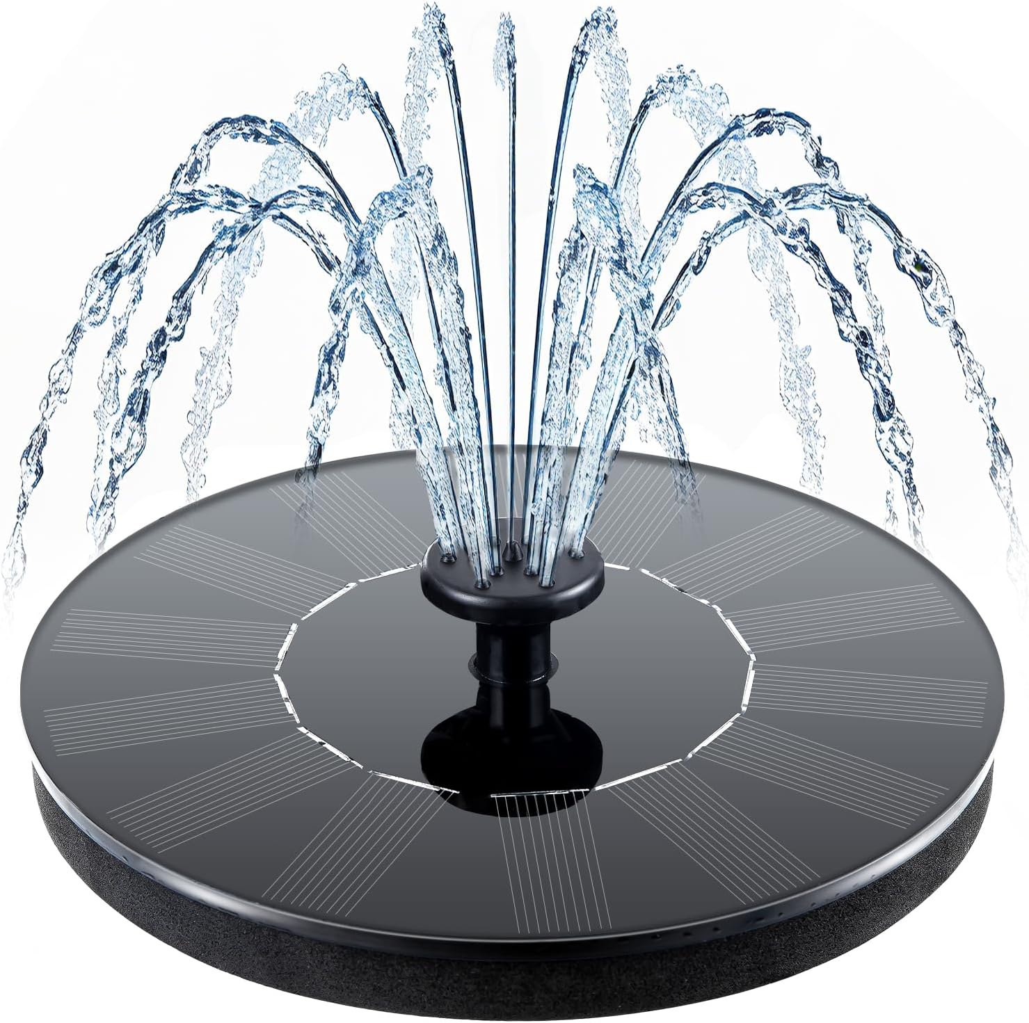 Mademax Solar Bird Bath Fountains, Upgrade 1.4W Solar Fountain Pump with 6