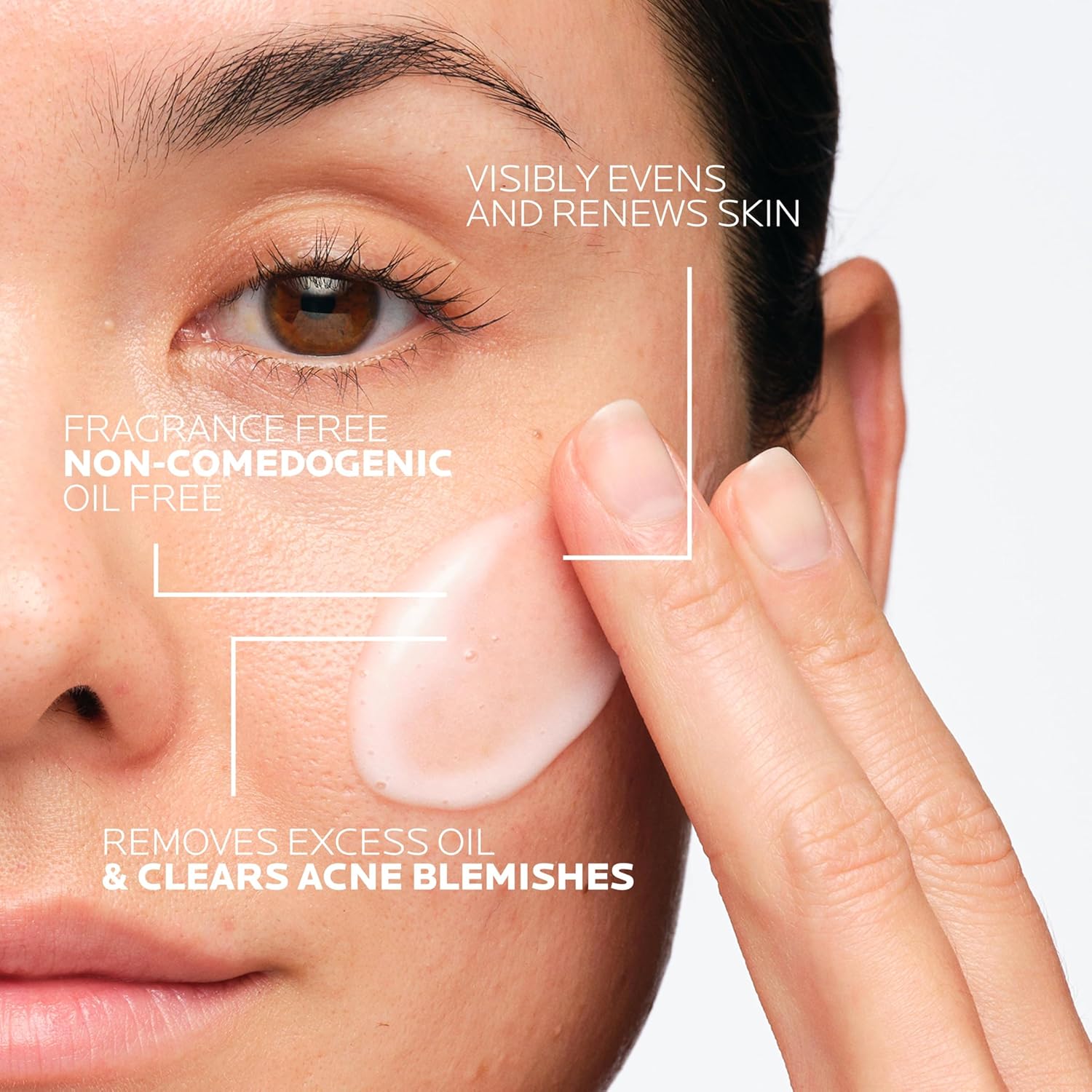 La Roche-Posay Effaclar Dual Acne Face Wash With 4% Benzoyl Peroxide & LHA