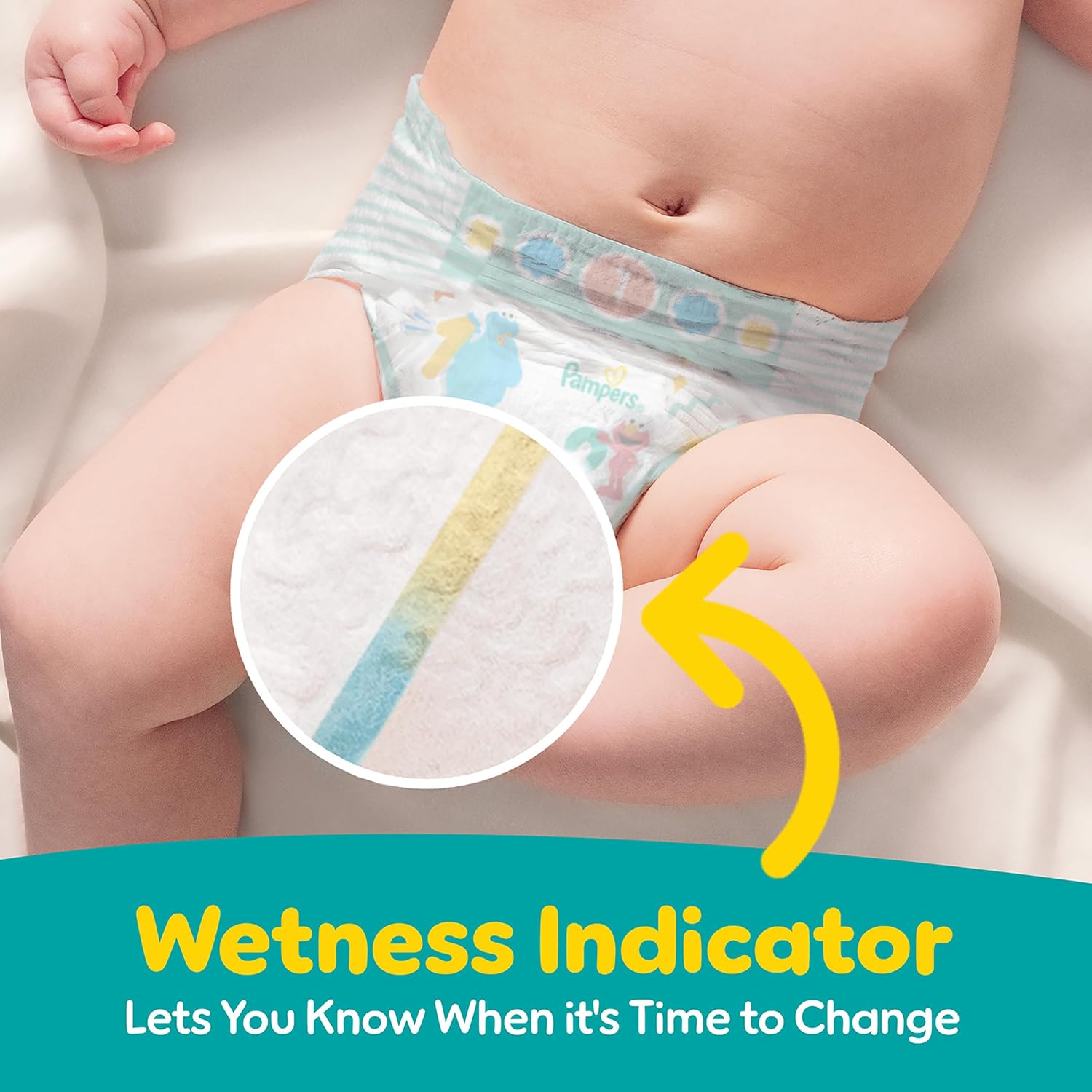 Pampers Diapers - Baby Dry - Size 1, 120 Count, Absorbent Disposable Infant