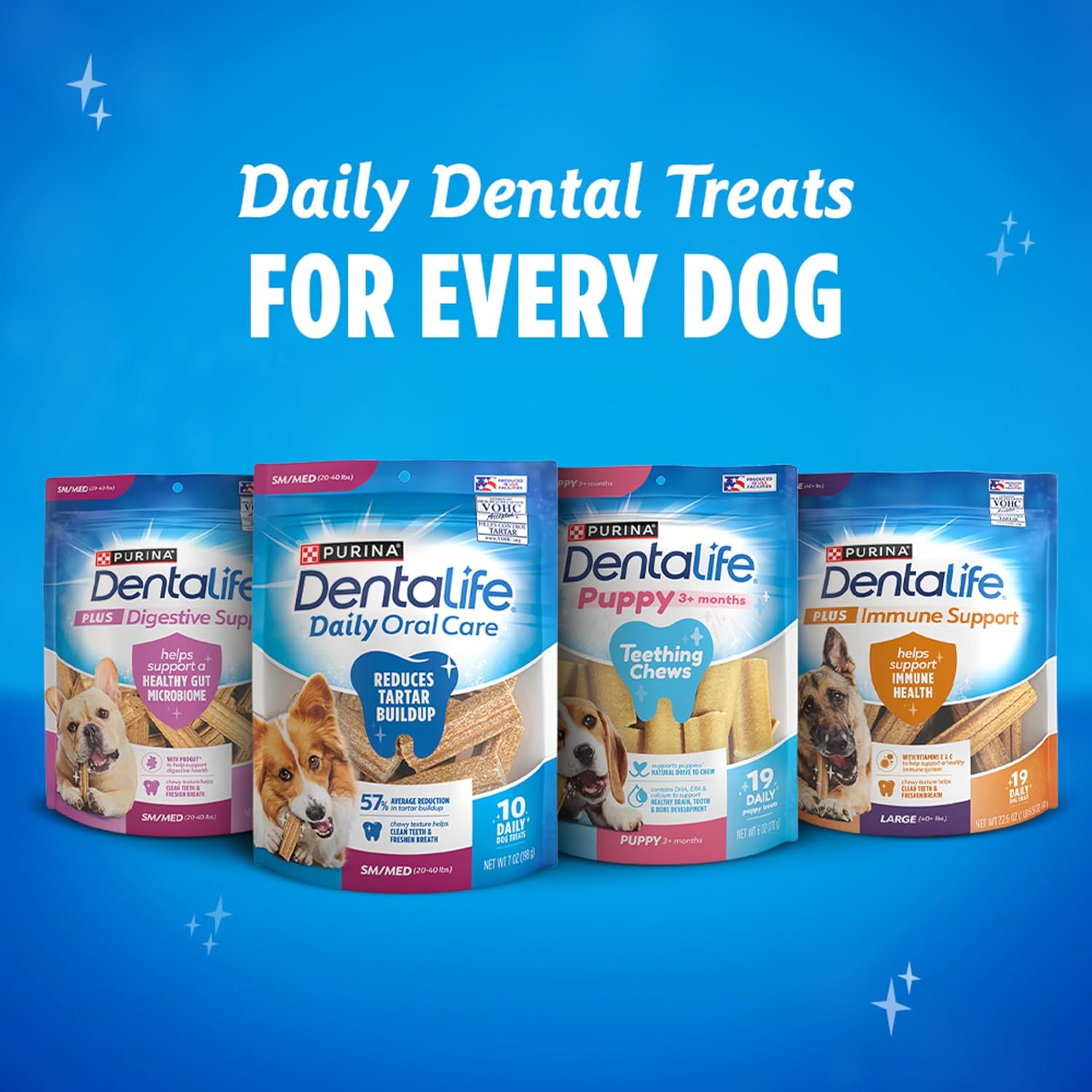 Purina DentaLife Made in USA Facilities Large Dog Dental Chews, Daily - 18