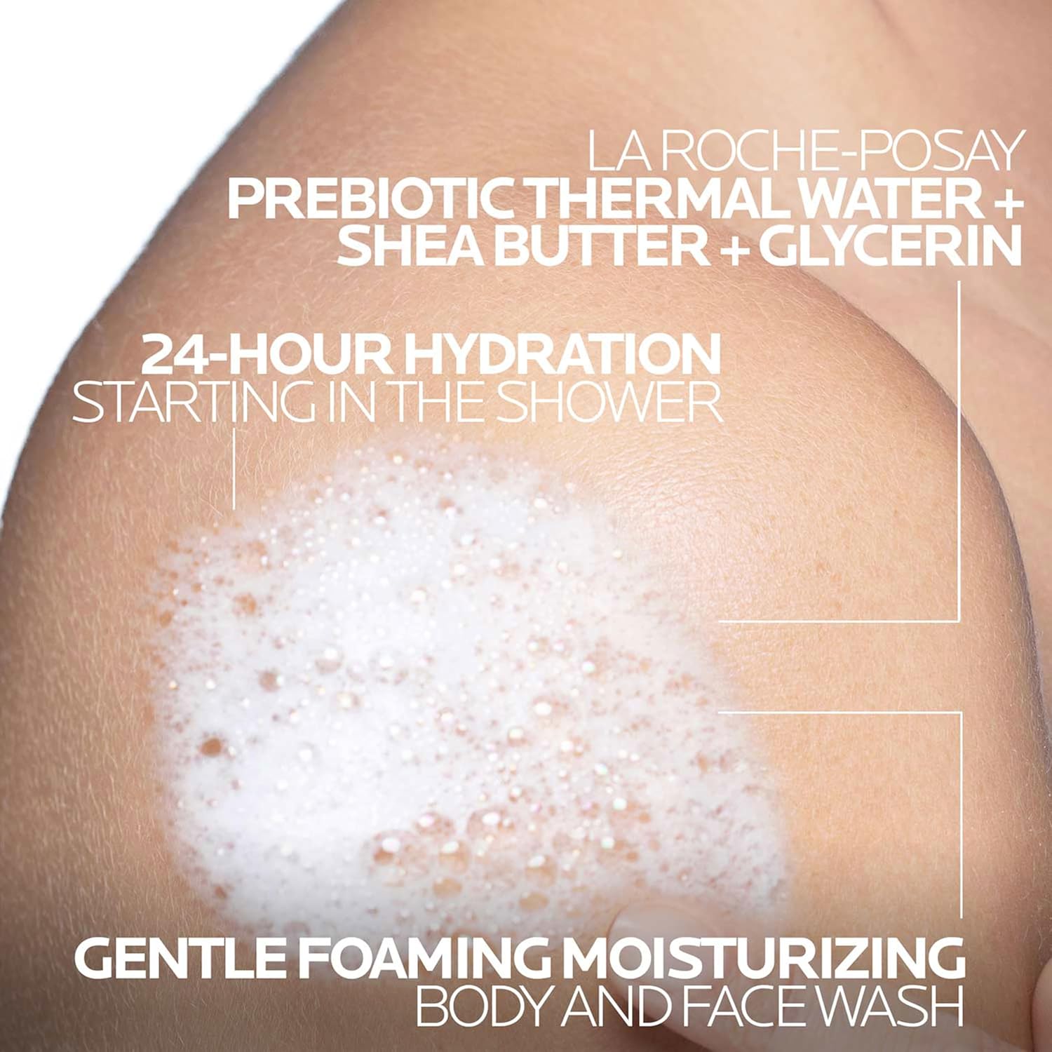 La Roche-Posay Lipikar AP+ Gentle Foaming Moisturizing Wash, Shea Butter +