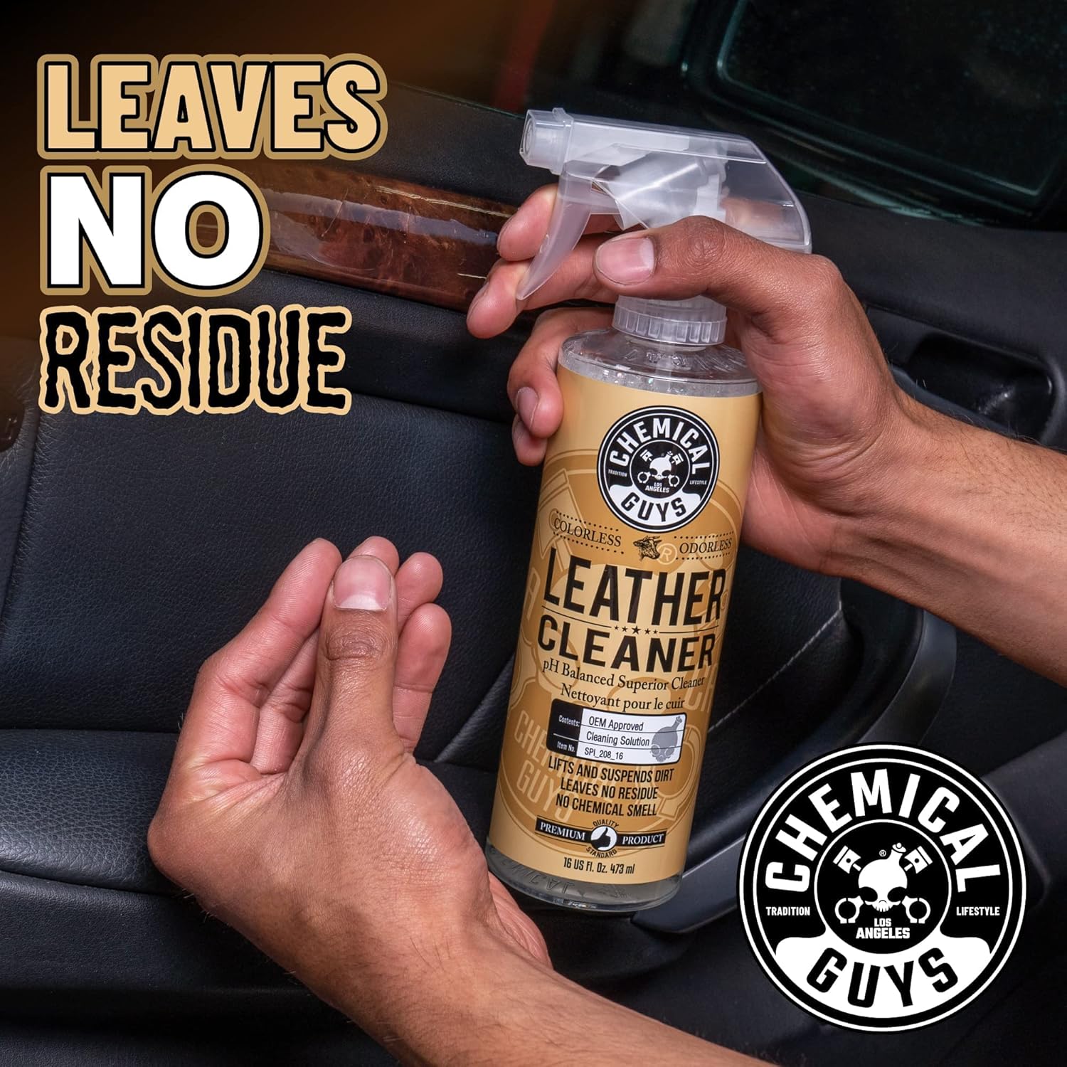 Chemical Guys Leather Cleaner and Conditioner Kit - Car Cleaner and