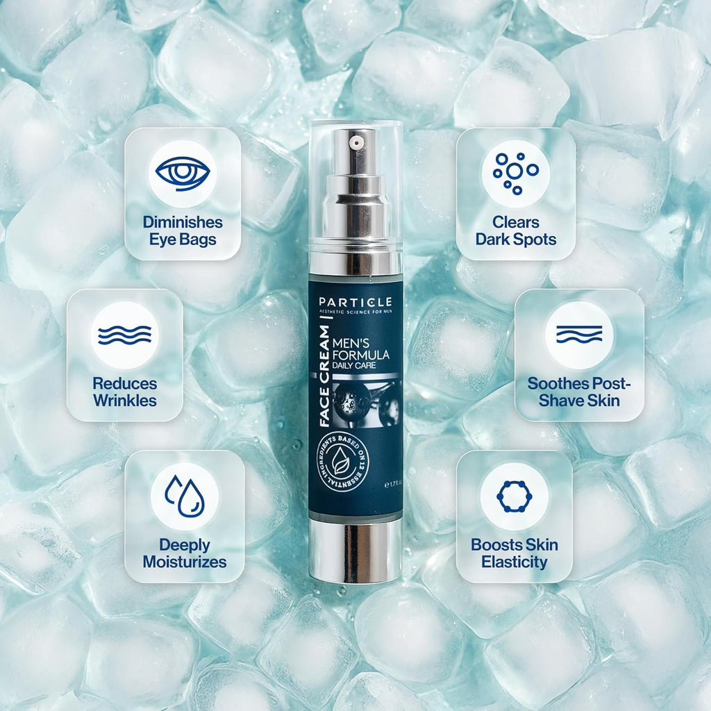 Particle 6-in-1 Face Cream for Men, Men‰۪s Daily Hydrating Moisturizer with