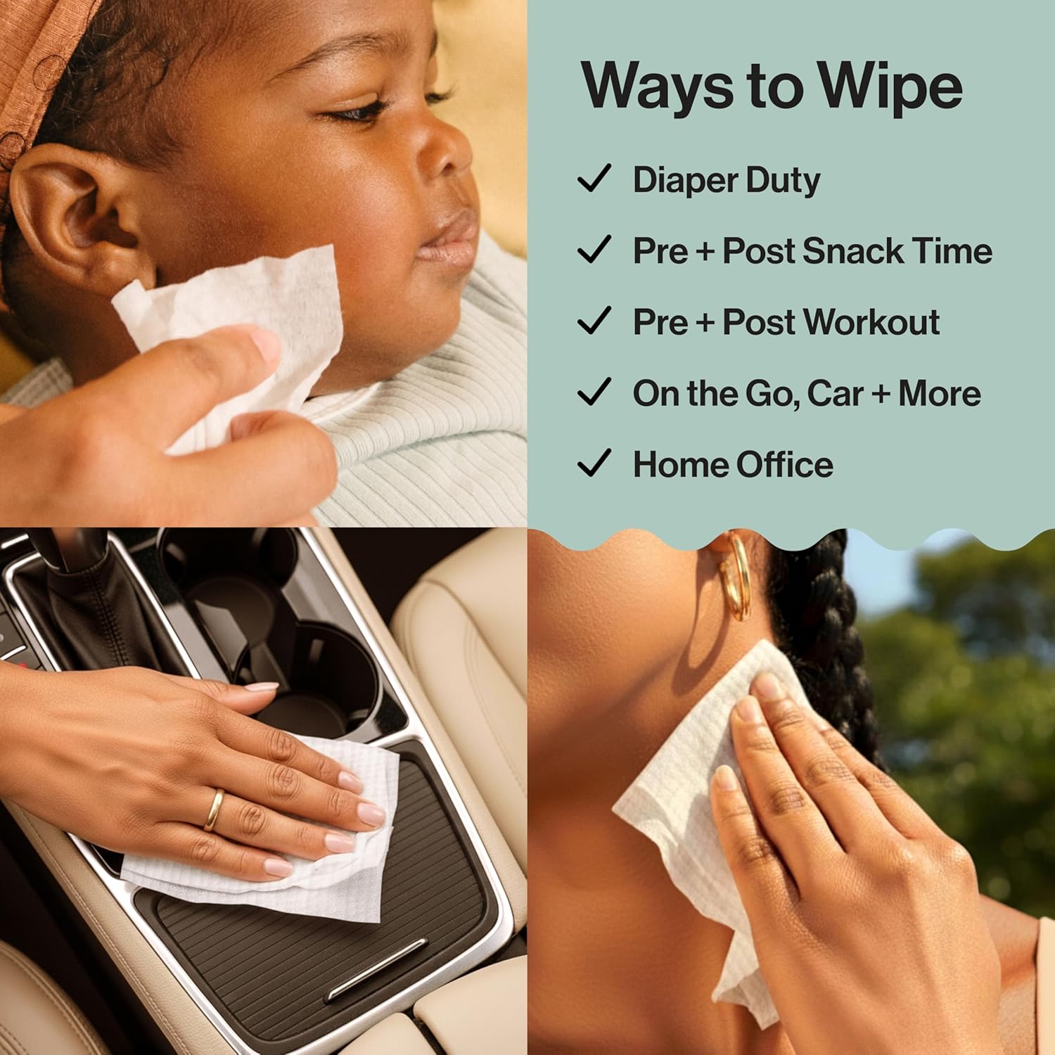 The Honest Company Baby Wipes for Sensitive Skin, Hypoallergenic