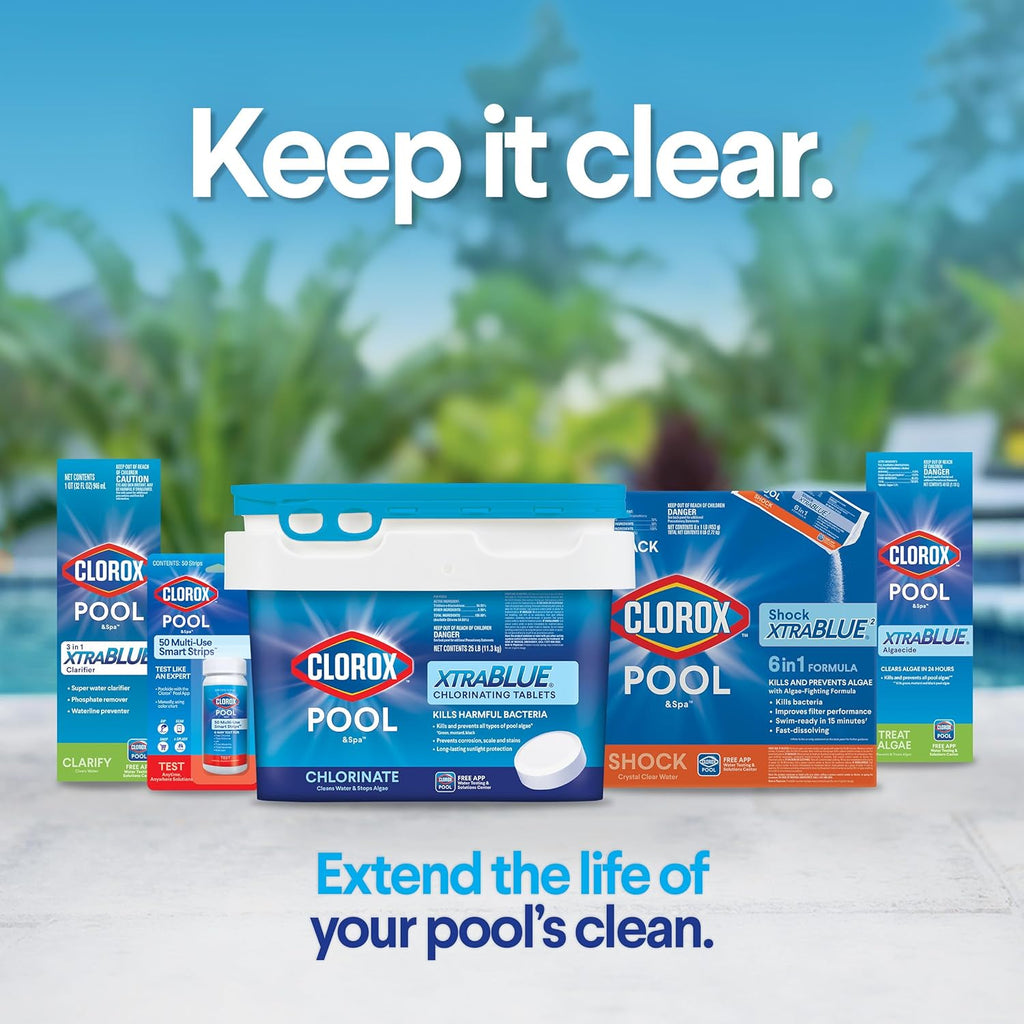 Cloroxå¨ Pool&Spa‰ã¢ Shock Clear, for Crystal Clear Swimming Pool Water