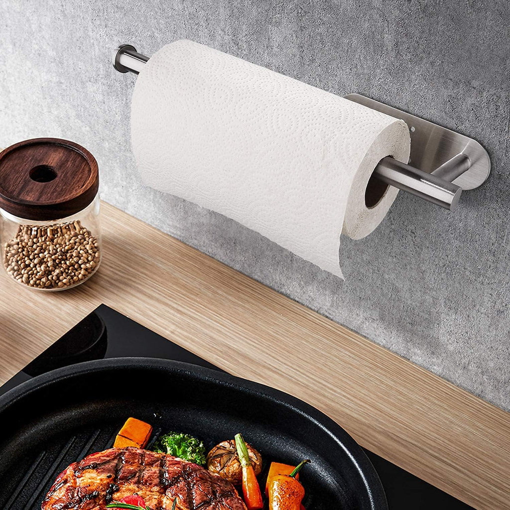 Paper Towel Holders for Kitchen,Paper Towels Bulk- Self-Adhesive Under