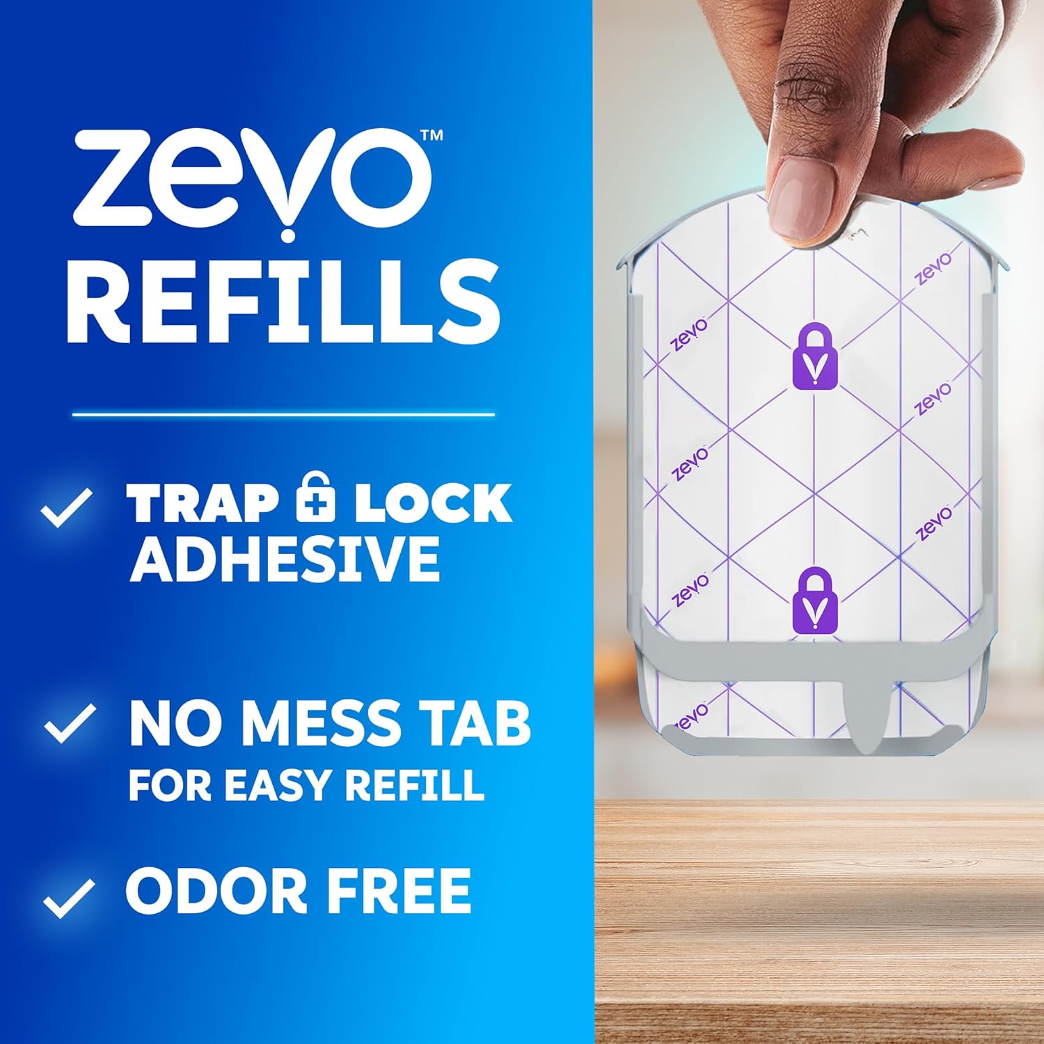 Zevo Flying Insect Trap Official Refill Cartridges - Fits Both Zevo Trap &