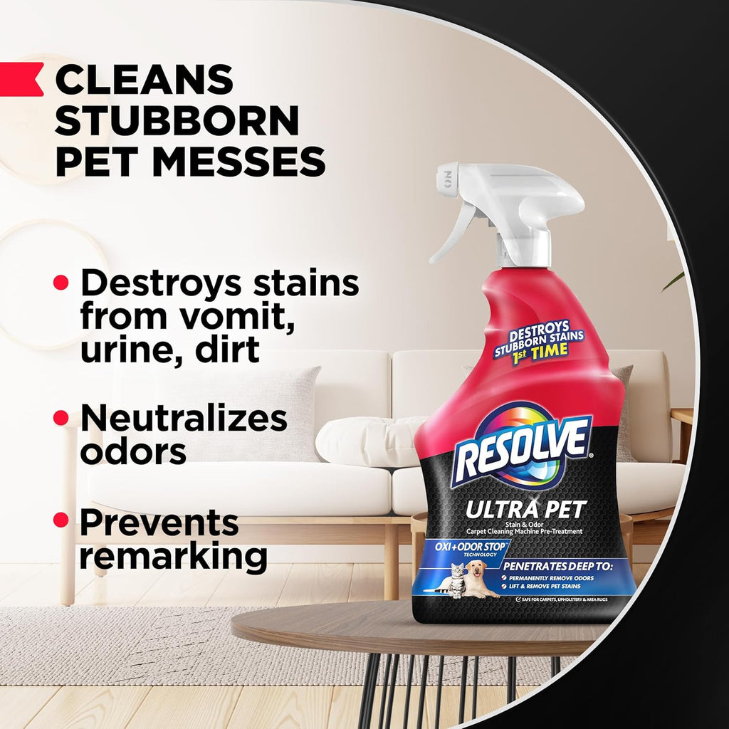 Resolve Ultra Pet Carpet Cleaner Spray ‰ÛÒ for Removal of Pet Stains & Odors