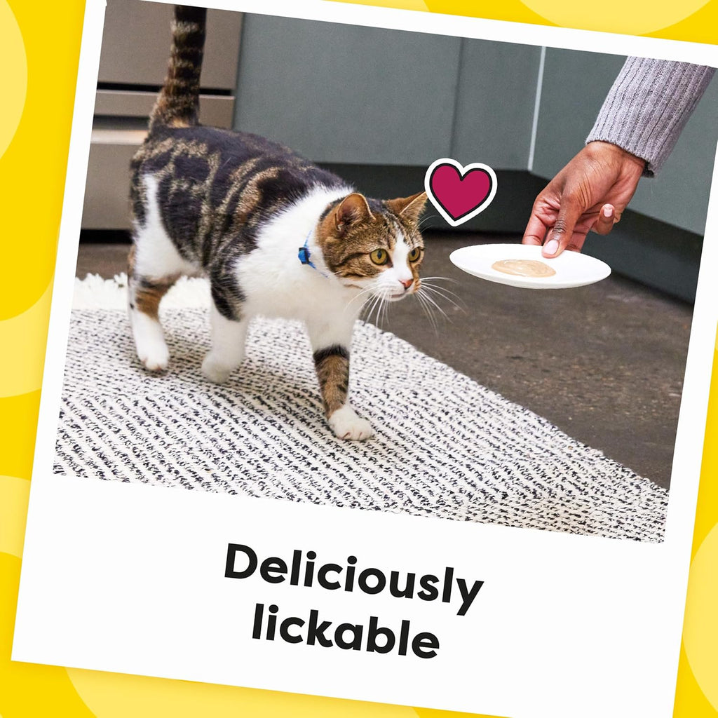 Temptations Creamy Puree Squeezable Lickable Cat Treats, Wet Cat Treats with
