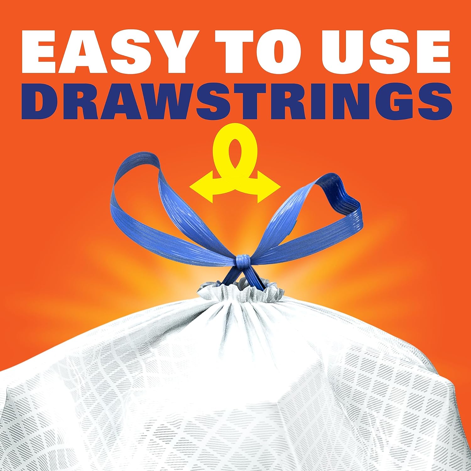 Hefty Ultra Strong 13 Gallon Trash Bags, Tall Kitchen Trash Bags 13 Gallon