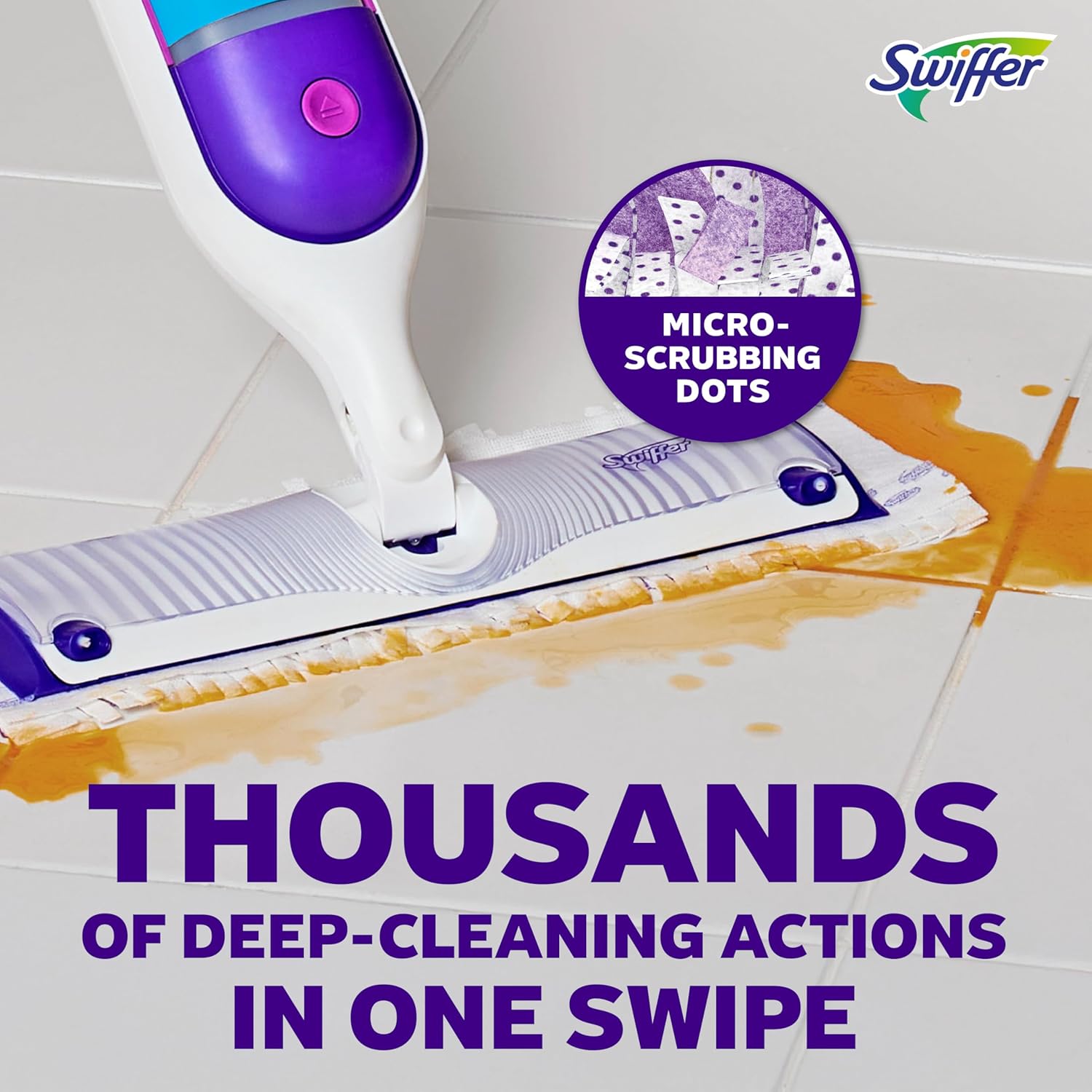 Swiffer PowerMop Multi-Surface Mopping Pad Refills for Floor Cleaning, 11