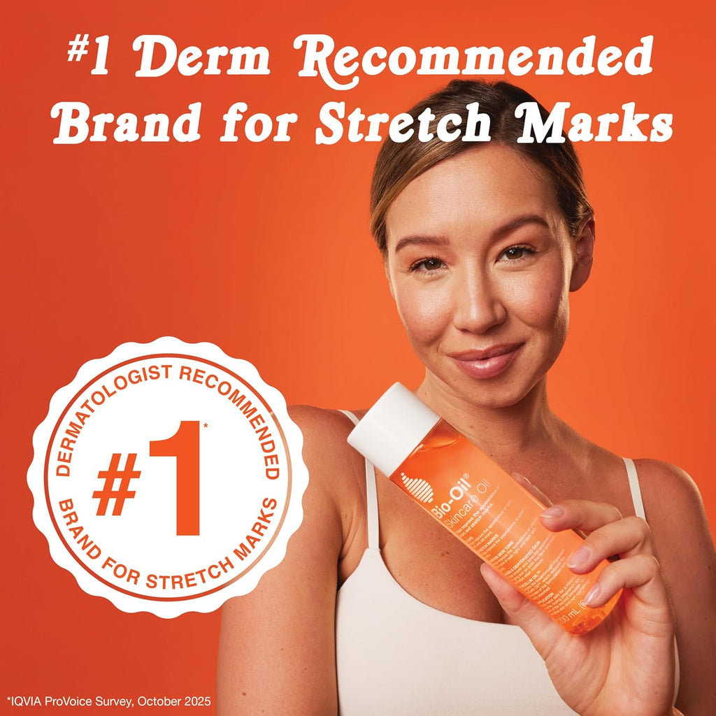 Bio-Oil Skincare Body Oil Serum, Face and Body Moisturizer with Vitamin E &