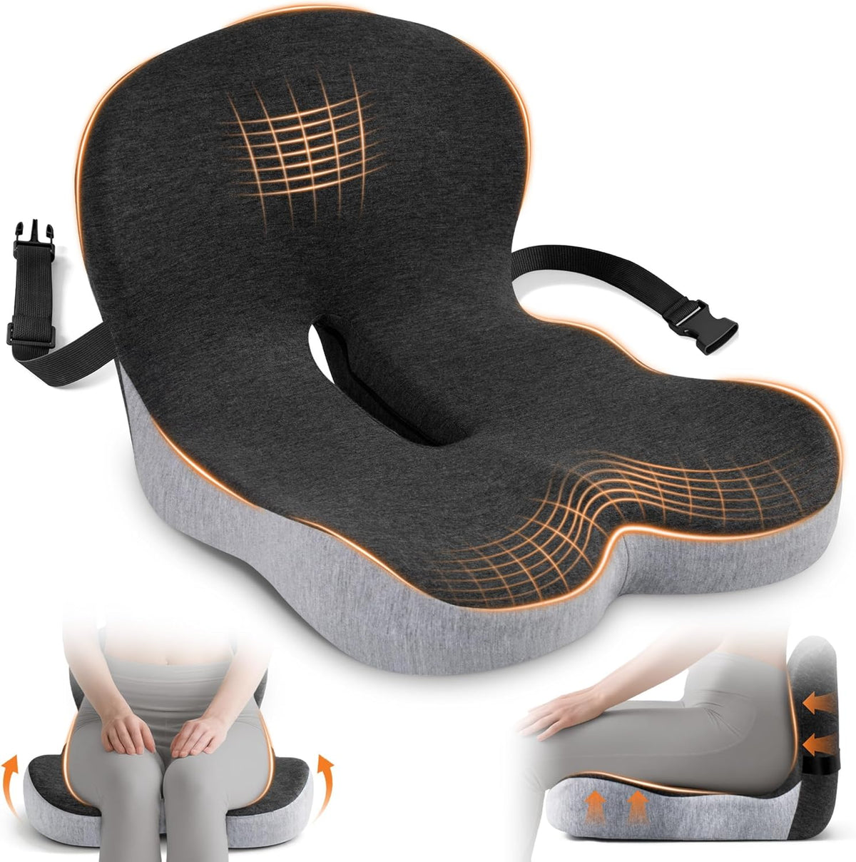 Truck Driver Seat Cushion, Office Chair Cushions for Pressure Relief