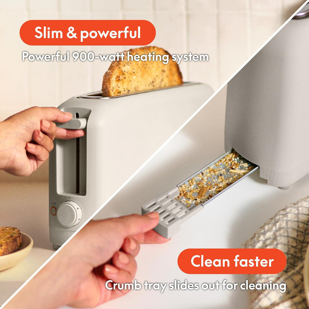 bella 2 Slice Slim Toaster, Fits-anywhere‰ã¢ Kitchenware, 6 Setting Shade