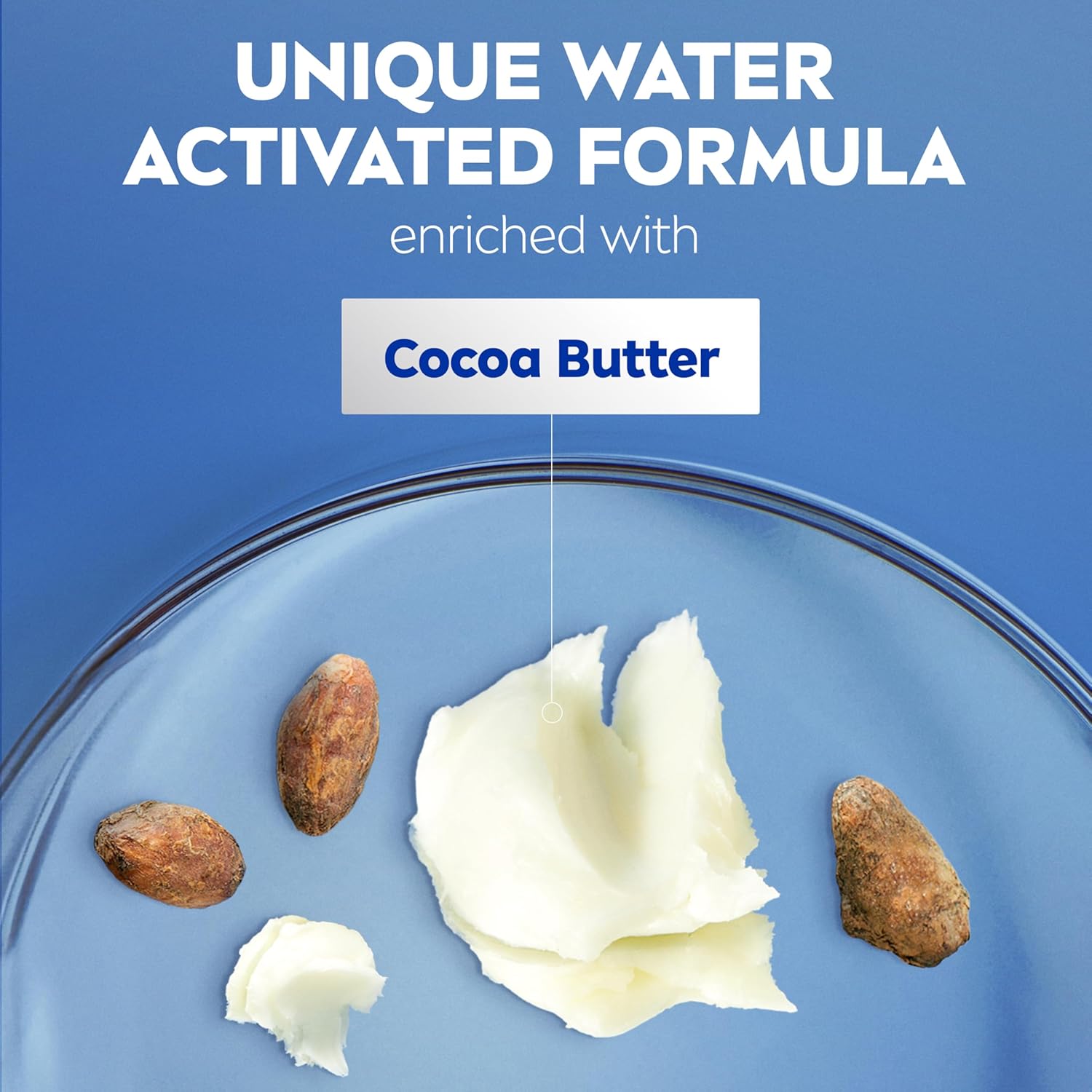 NIVEA Cocoa Butter In Shower Lotion, Water Activated In Shower Moisturizer
