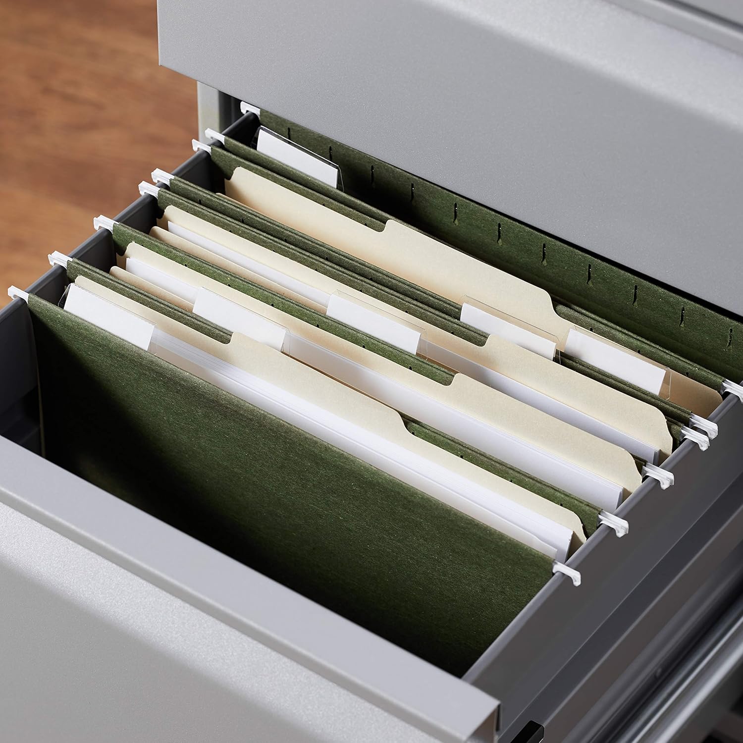 Amazon Basics Hanging Organizer File Folders for Efficient Filing, Sturdy