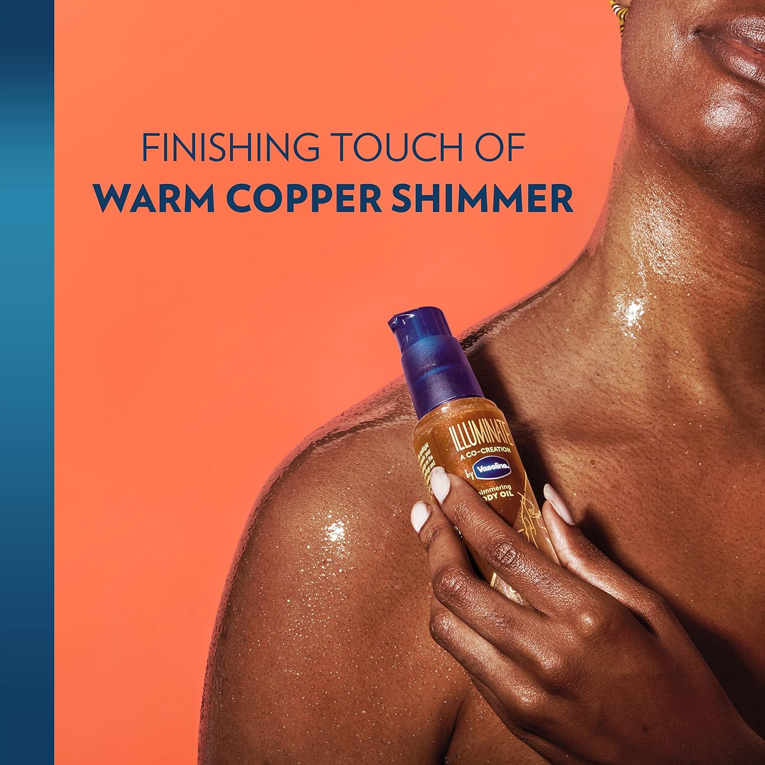 Vaseline Illuminate Me Shimmering Body Oil Created for Melanin Rich Skin