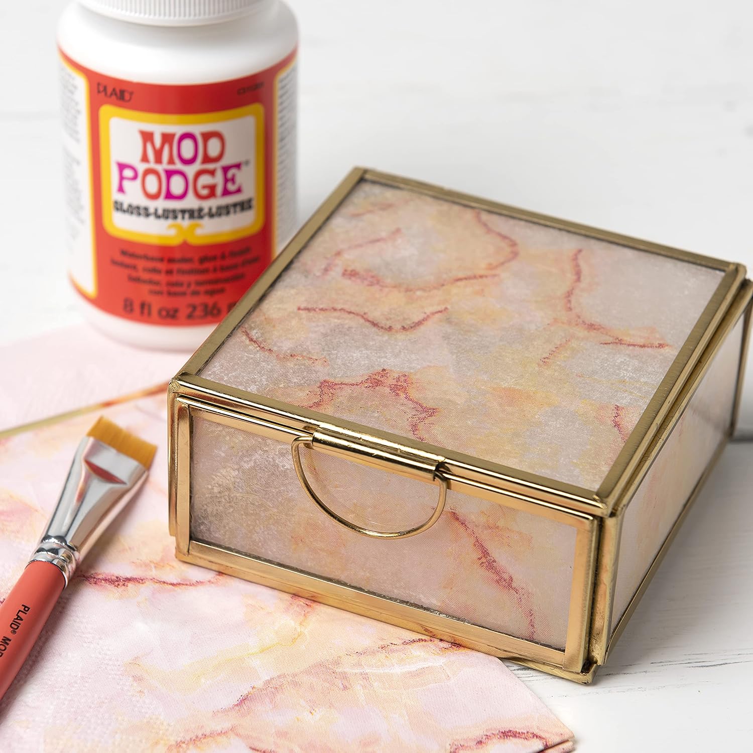 Mod Podge Gloss Sealer, Glue & Finish: All-in-One Craft Solution- Quick Dry