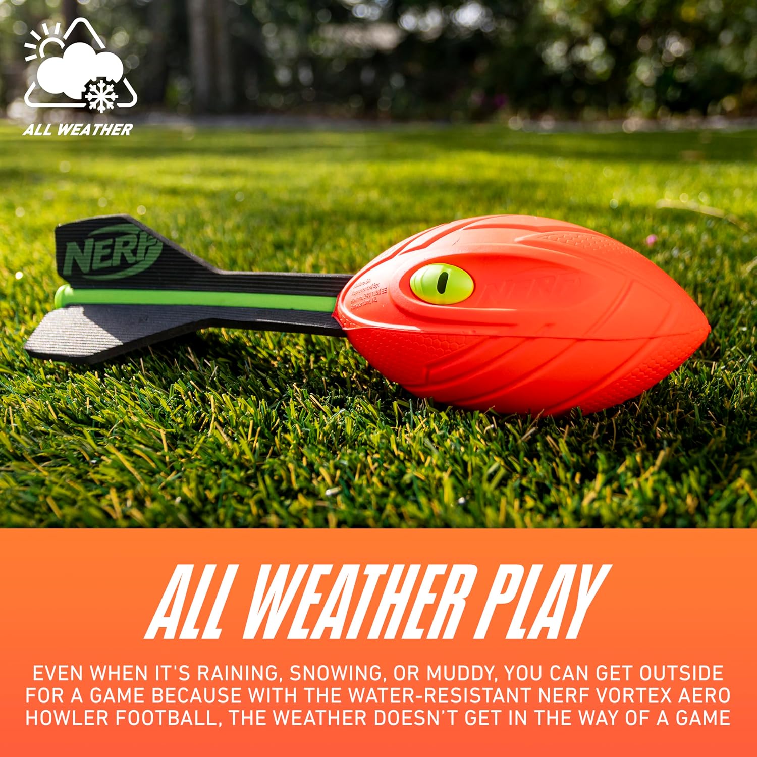 Nerf Vortex Aero Howler Foam Ball, Classic Long-Distance Football