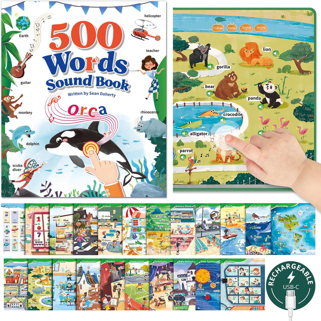 500 Words Sound Book for Kids