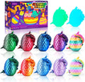 Impossmaker 12pcs 3D Printed Dragon Eggs, Cool Articulated Crystal Dragon