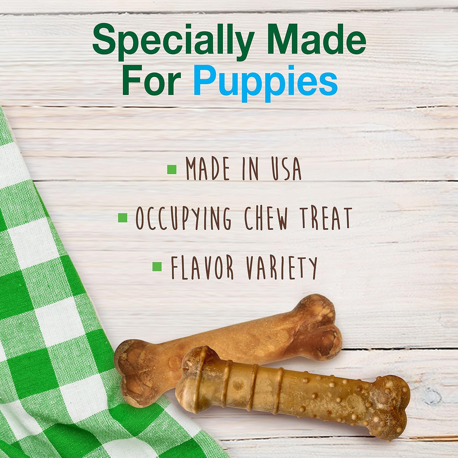 Nylabone Healthy Edibles Natural Puppy Chews Long Lasting Treats for Puppies