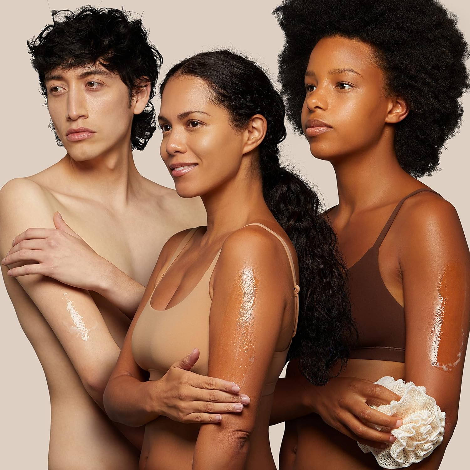 OGX Sensitive + Rose Water & Pink Sea Salt Exfoliating Body Scrub + Rose