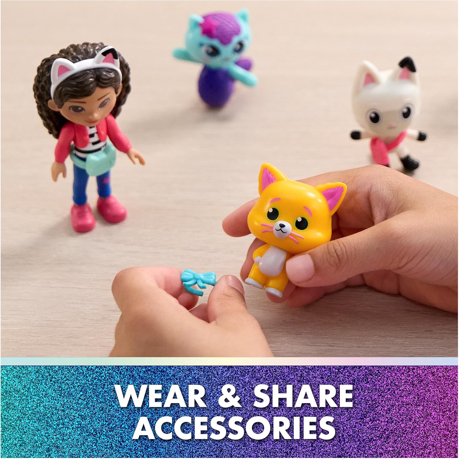 DreamWorks GABBY'S Dollhouse The Movie, Cat-Venture Crew Pack, 11-Piece Toy