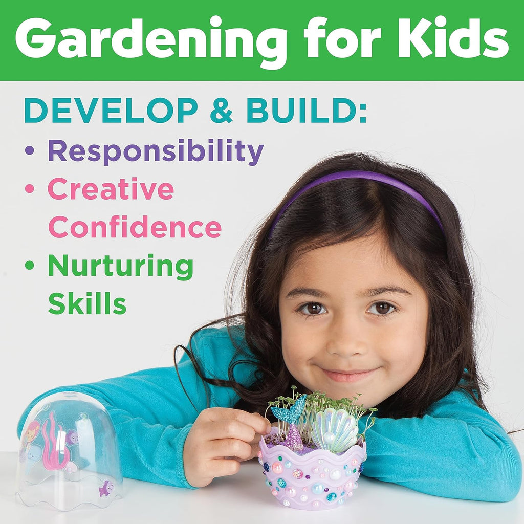 Creativity for Kids Mini Garden: Mermaid Terrarium Kit - Mermaid Gifts for