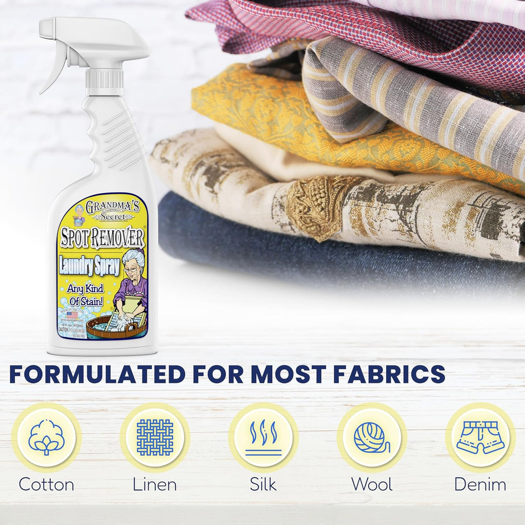 Grandma's Secret Spot Remover Laundry Spray - Chlorine, Bleach and Toxin-Free
