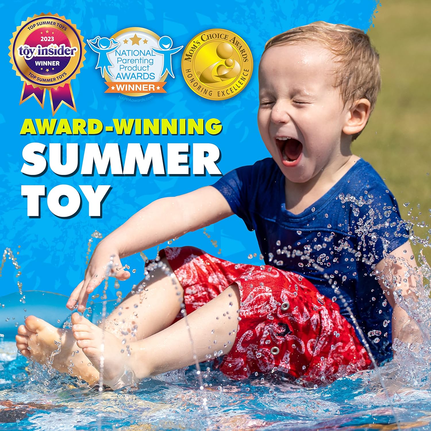 SplashEZ 3-in-1 Splash Pad, Sprinkler for Kids & Baby Pool for Learning ‰ÛÒ