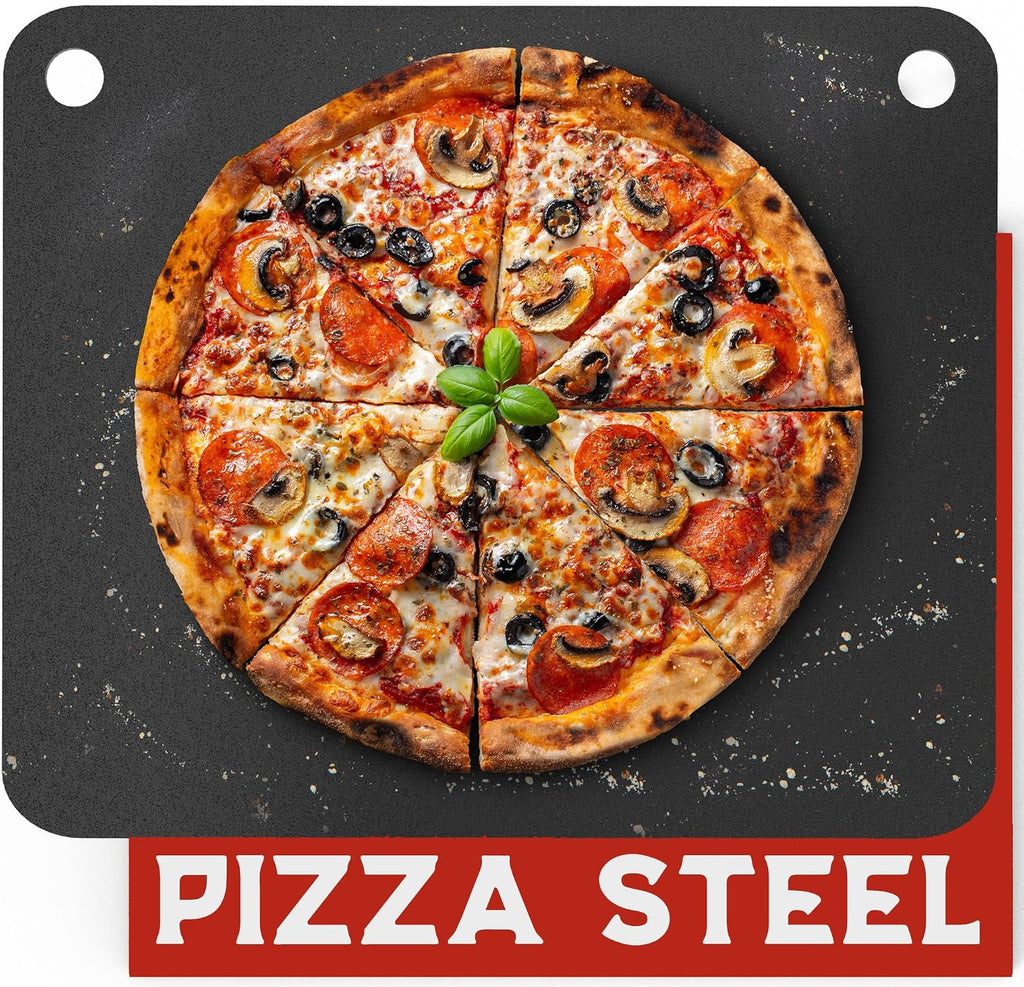 Primica Pizza Steel XL for Oven & Grill,16"x13.4", The Ultimate Crust Game Changer