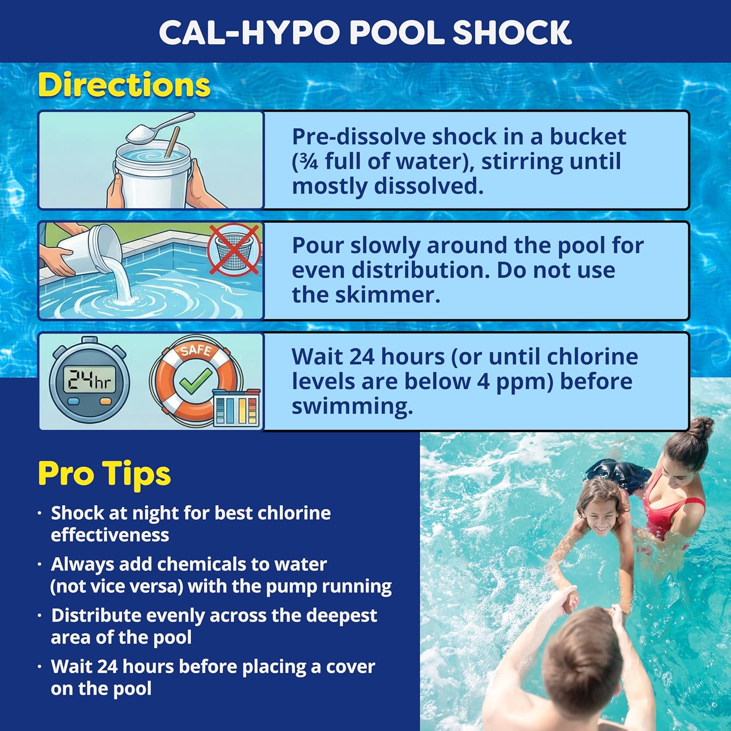 In The Swim Pool Shock ‰ÛÒ 68% Cal-Hypo Granular Sanitizer for Crystal Clear
