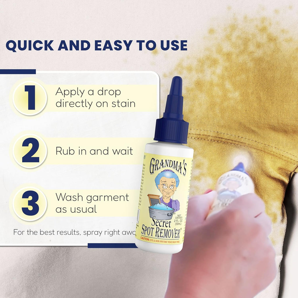 Grandma's Secret Spot Remover Laundry Spray - Chlorine, Bleach and Toxin-Free
