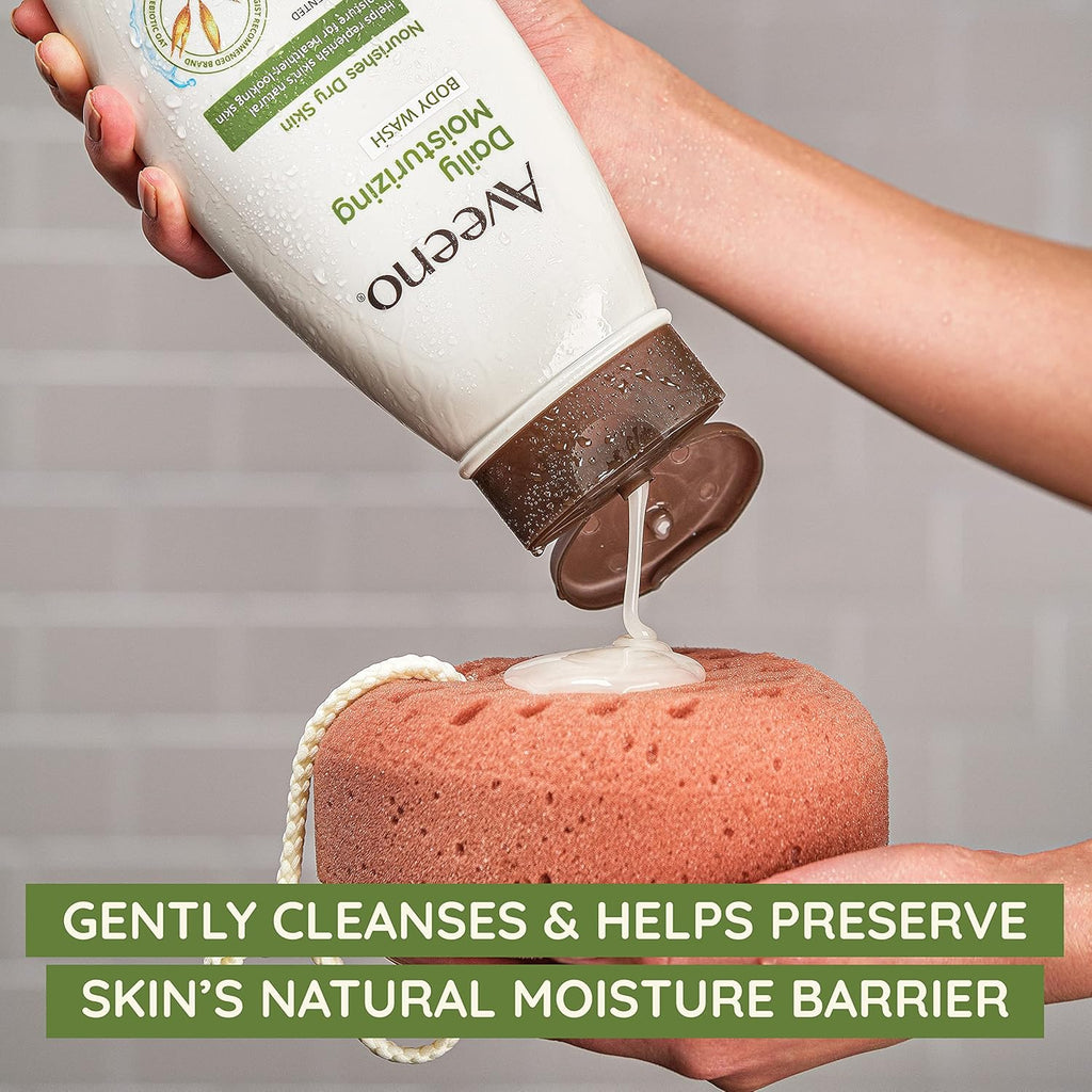 Aveeno Daily Moisturizing Body Wash Cleanser & Shaving Gel for Men & Women