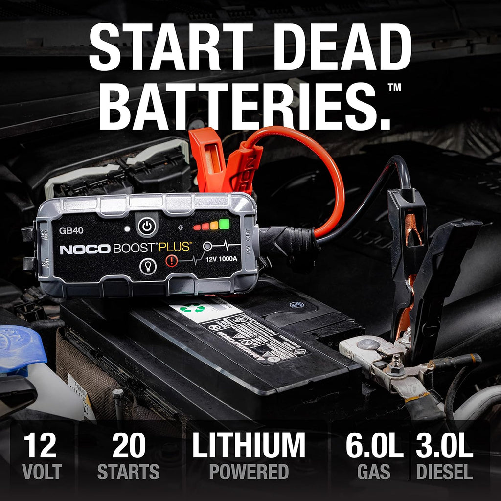 NOCO Boost GB40: 1000A UltraSafe Jump Starter ‰ÛÒ 12V Lithium Battery Booster