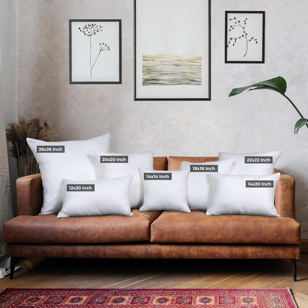 Utopia Bedding Throw Pillows (Set of 4, White) ‰ÛÒ 18 x 18 Inches Down