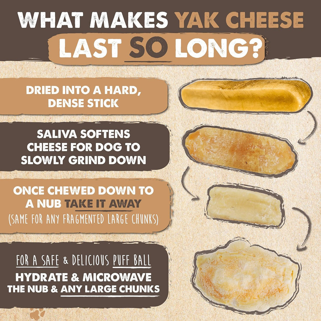 Mighty Paw Yak Cheese Dog Chews ‰ÛÒ All-Natural Long Lasting Hard Chew for