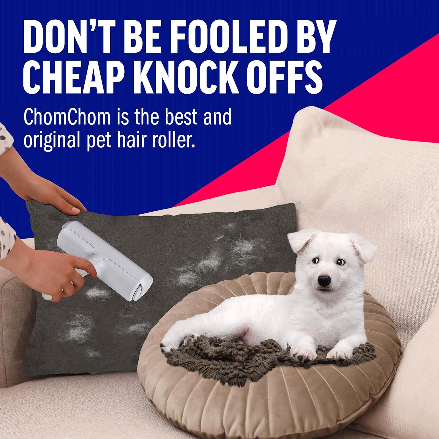 ChomChom Roller Pet Hair Remover ‰ÛÒ Original Size Reusable Lint Roller for