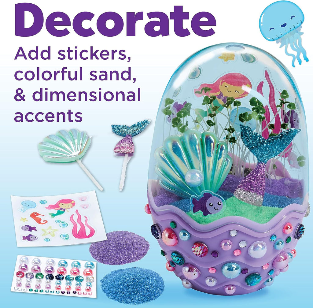 Creativity for Kids Mini Garden: Mermaid Terrarium Kit - Mermaid Gifts for