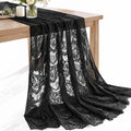 CONGREGATE Floral Lace Fabric 1 Yard 59 Inch Wide Black 100% Polyester Non Stretch Lace
